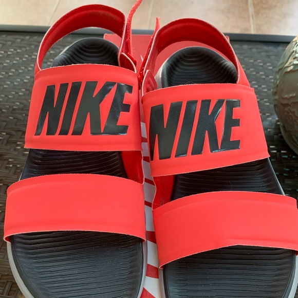 nike sandals red